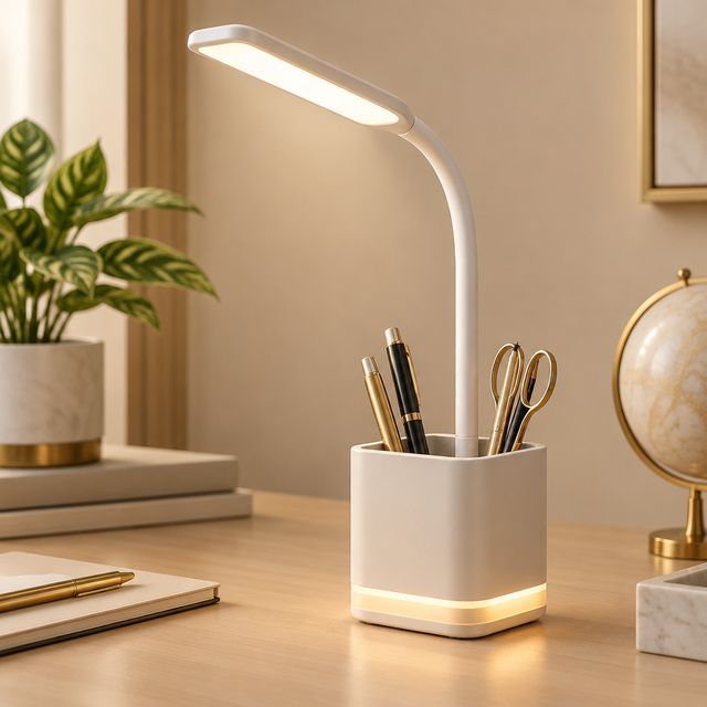 3-in-1 Desk Lamp with Pen Stand