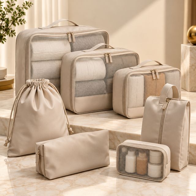 7-piece Travel Organiser Bag Set