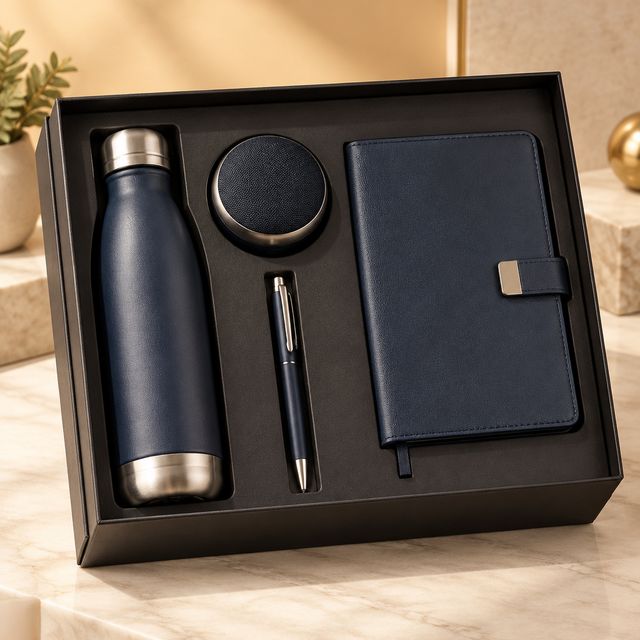 Bottle, Speaker, Diary and Pen Kit