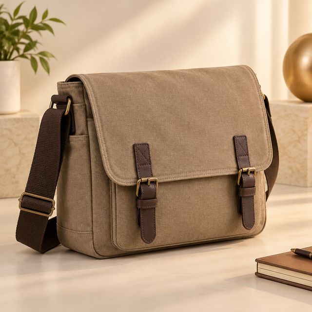 Canvas Messenger Sling Bag