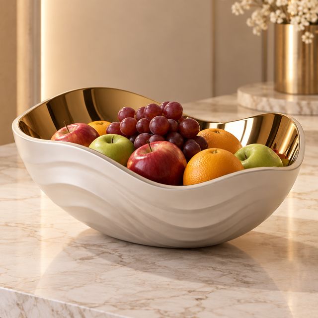 Double-wall Wave Fruit Bowl
