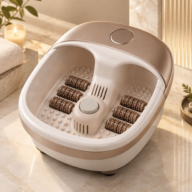 Foot Spa Massager with Rollers
