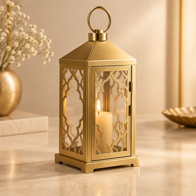 Gold Metal Lantern