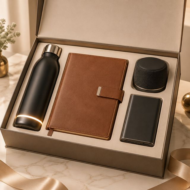 LED Bottle, Diary, Speaker and Power Bank Kit