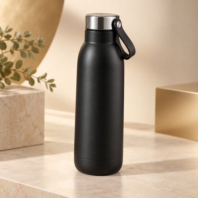 Matte Black Insulated Steel Bottle