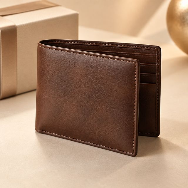 Men's Bi-fold Leather Wallet