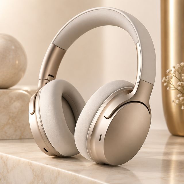 Noise-cancelling Wireless Over-ear Headphones