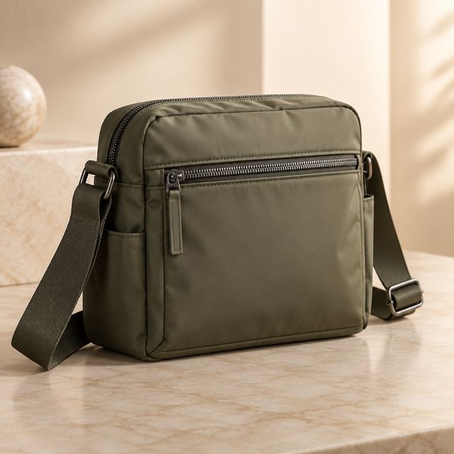 Nylon Crossbody Utility Bag