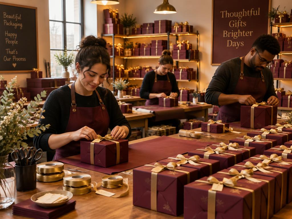 Corporate gift packaging studio