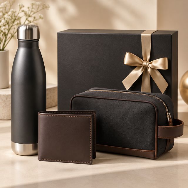 Personalised Bottle, Wallet and Pouch Set
