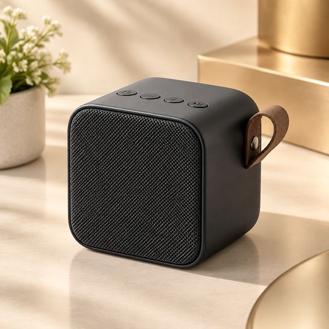 Portable 5W Bluetooth Cube Speaker with FM
