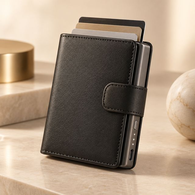 RFID Card Wallet with Built-in Power Bank