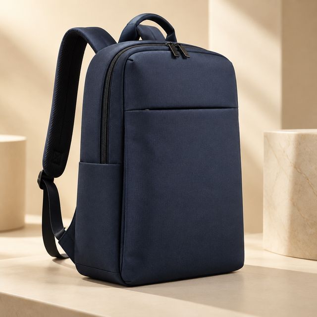 Slim Navy Office Backpack