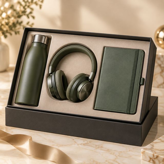 Sports Bottle, Headphones and Diary Kit
