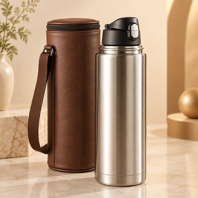Stainless Steel Flip-lid Flask 1L with Cover