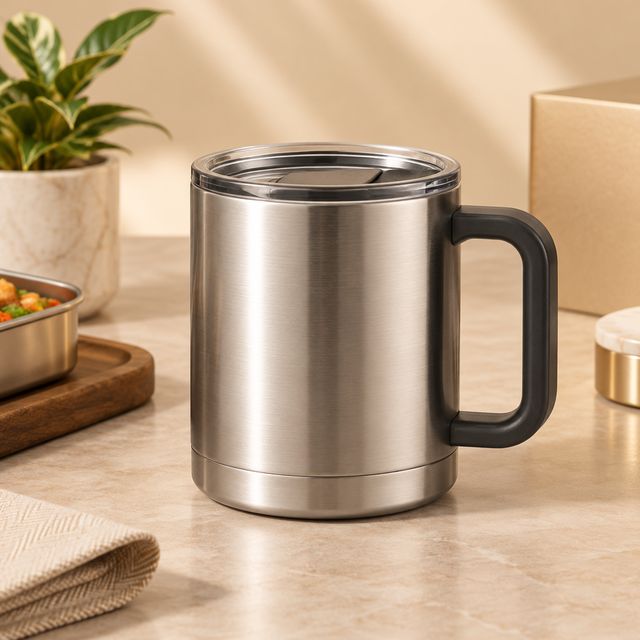 Steel Lunch Mug with Handle