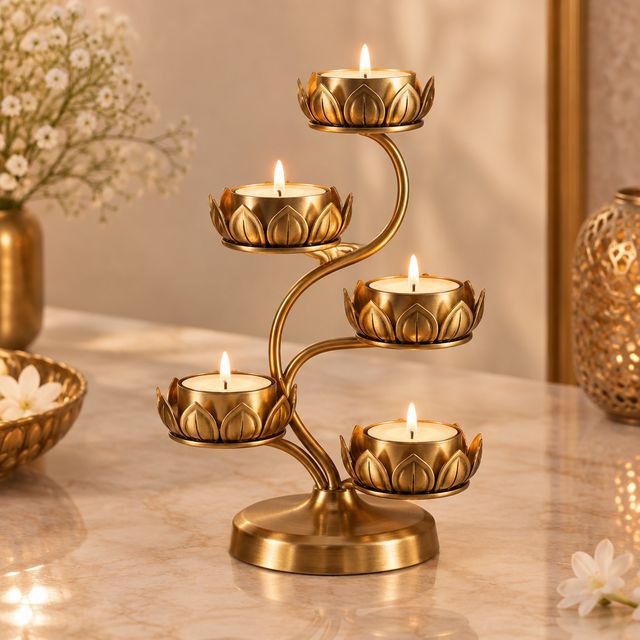 Tiered Tealight Diya Stand