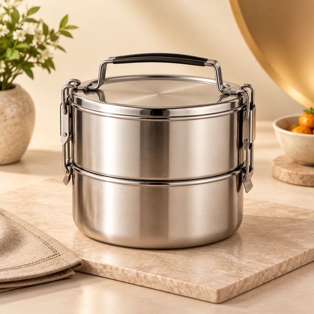 Two-layer Steel Tiffin 1600ml