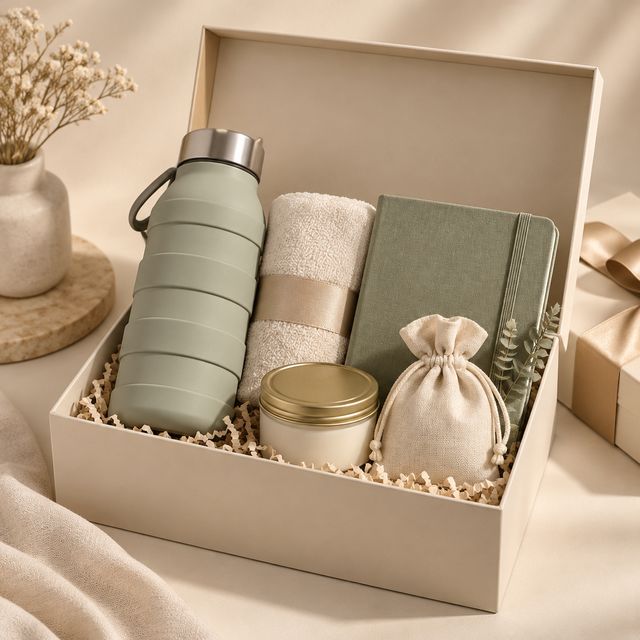Wellness Welcome Box with Collapsible Bottle
