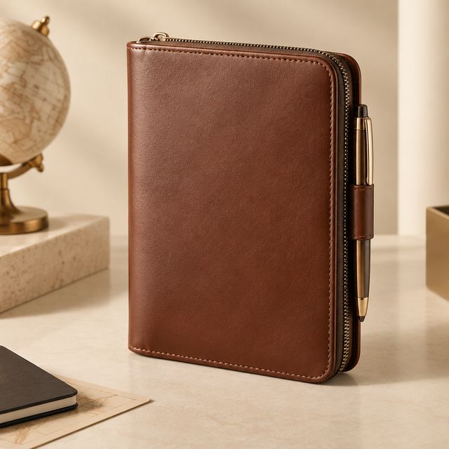 Zip Travel Wallet with Pen Loop